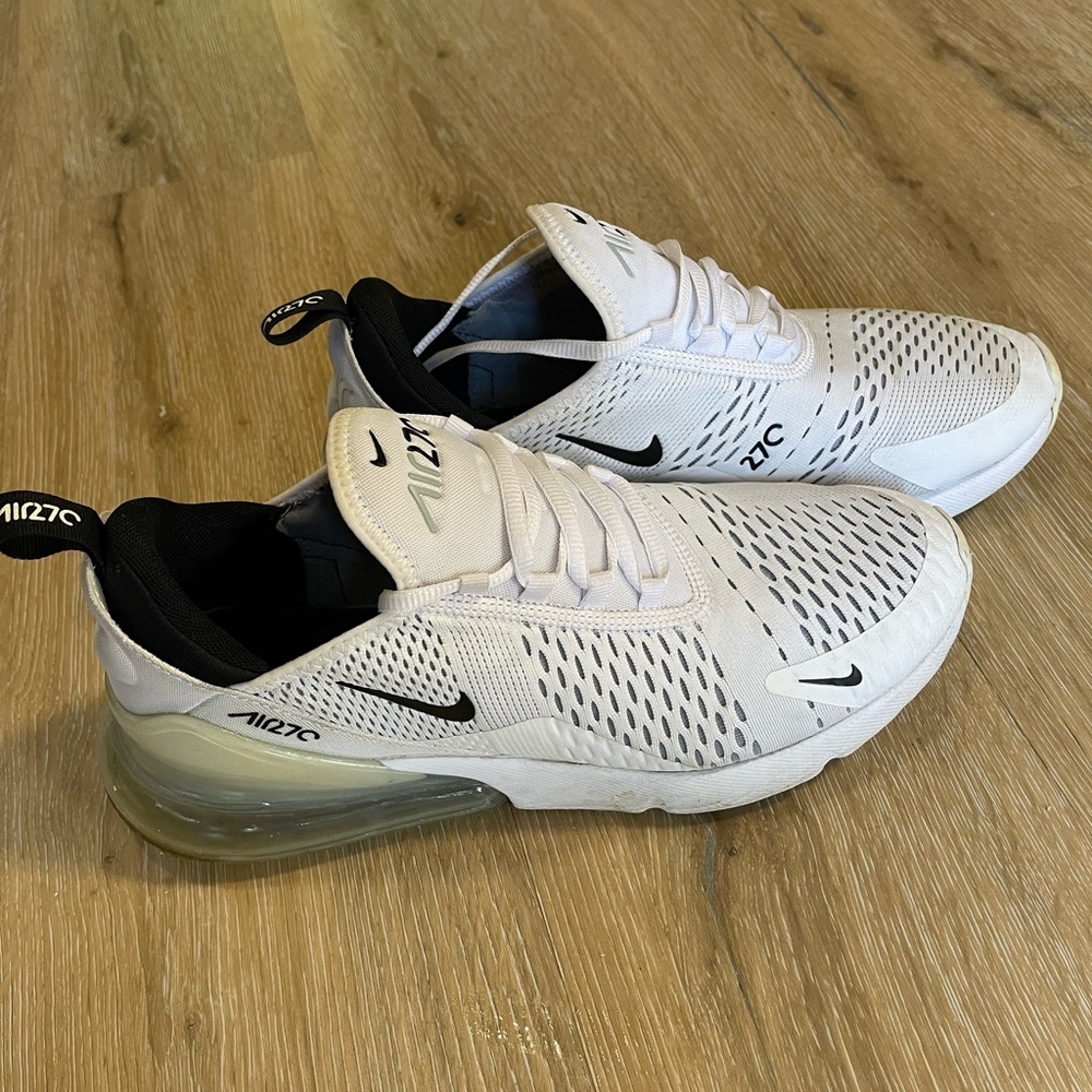 Nike Air Max 270 White and Black Sneakers